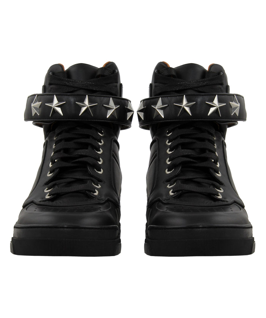 GIVENCHY  Tyson Star Leather High Top Sneakers BE08034005