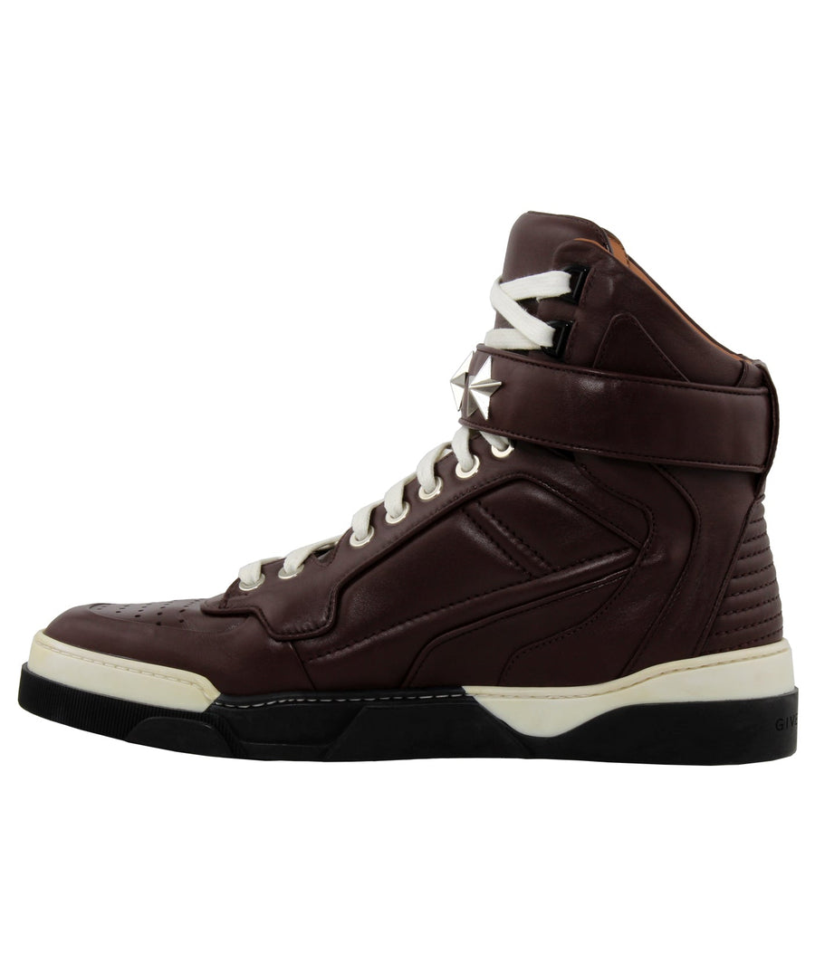 GIVENCHY Tyson Star Leather High Top Sneakers BE08034005 Via Rodeo