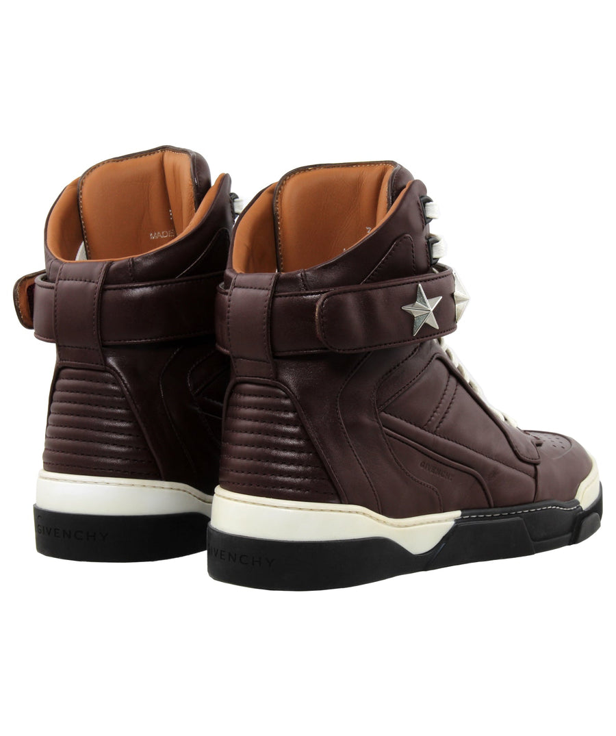 GIVENCHY  Tyson Star Leather High Top Sneakers BE08034005