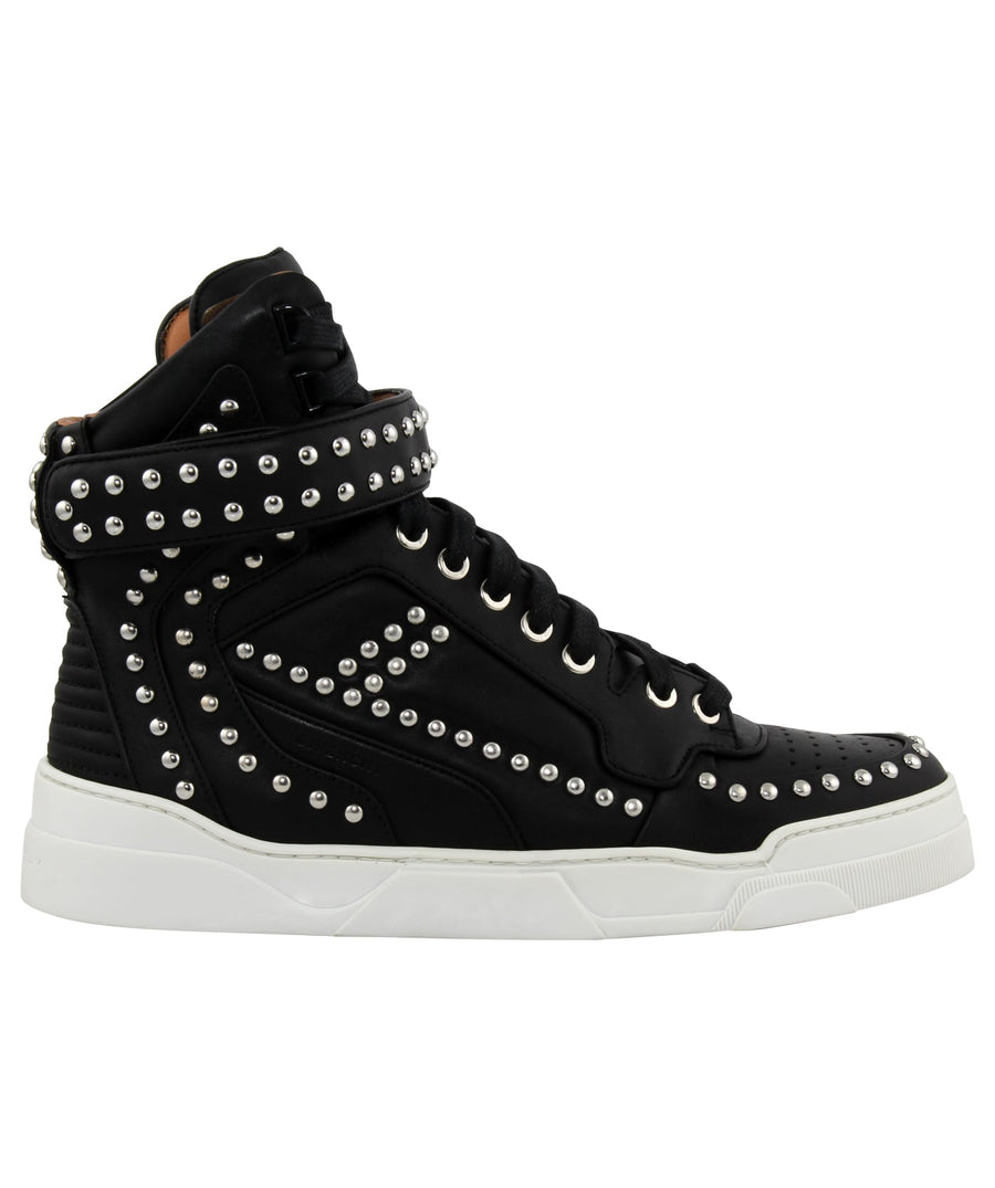 GIVENCHY  Tyson Studded Leather High Top Sneakers BE08199005