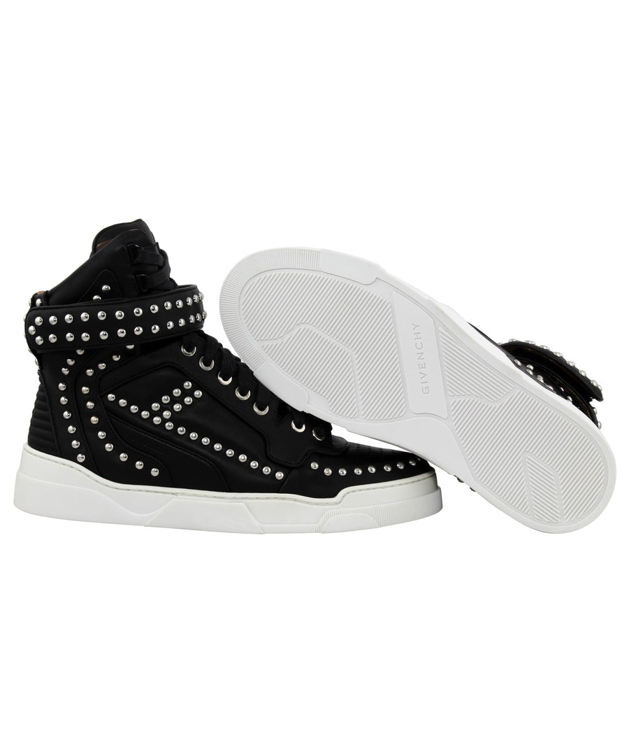 GIVENCHY  Tyson Studded Leather High Top Sneakers BE08199005