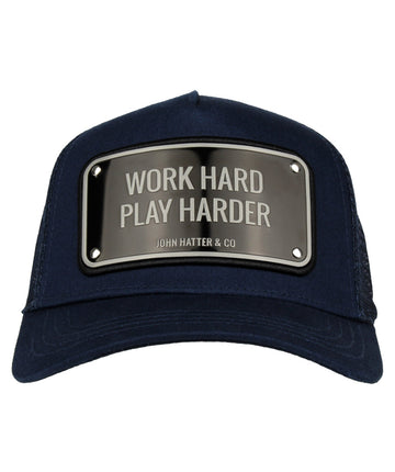 JOHN HATTER & CO  Work Hard Play Harder Cap 1-1061-U00