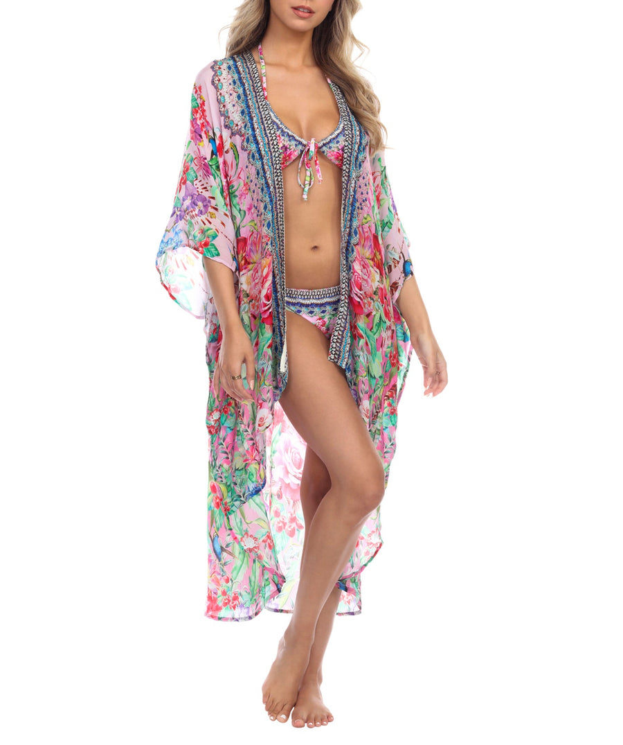 LA MODA  Endless Summer Kimono Cover Up 22002 HLCP