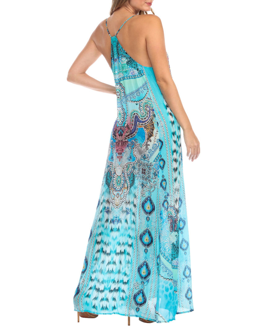 LA MODA  Egyptian Queen Racerback Maxi Dress 22005 TB