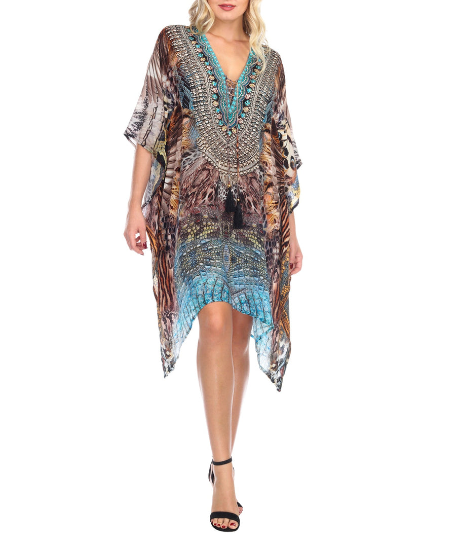 LA MODA  Animal Paradise Short Kaftan 22006 RK