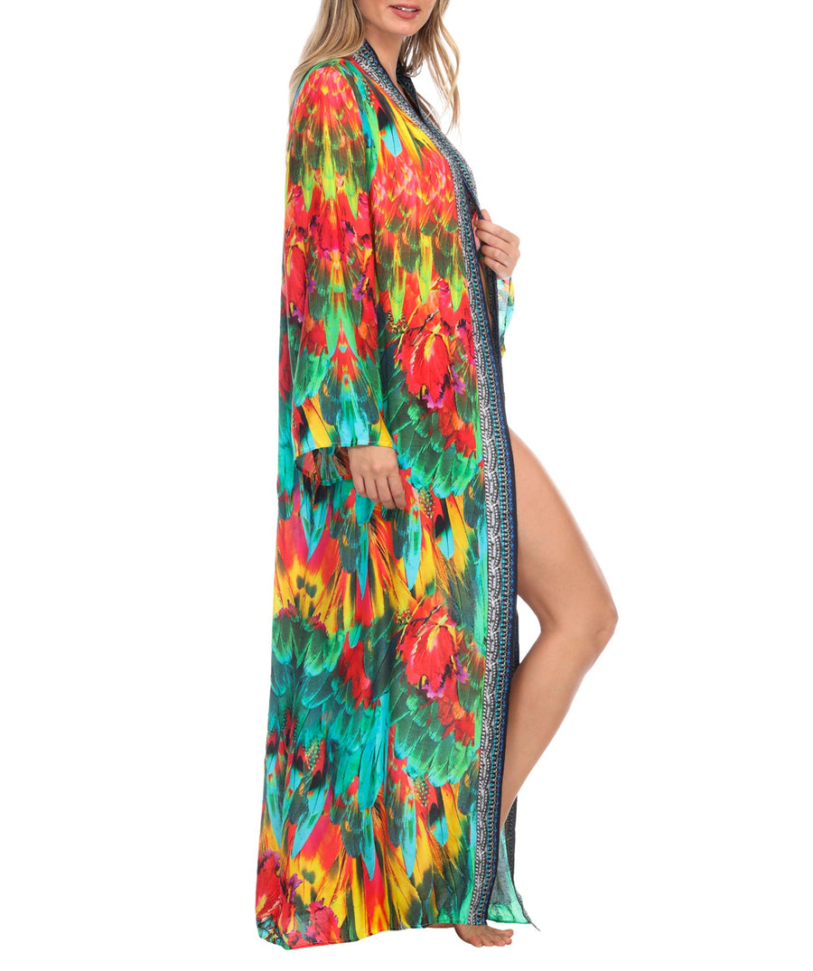 LA MODA  Macaw Wild Kimono Cover Up 22009 LC