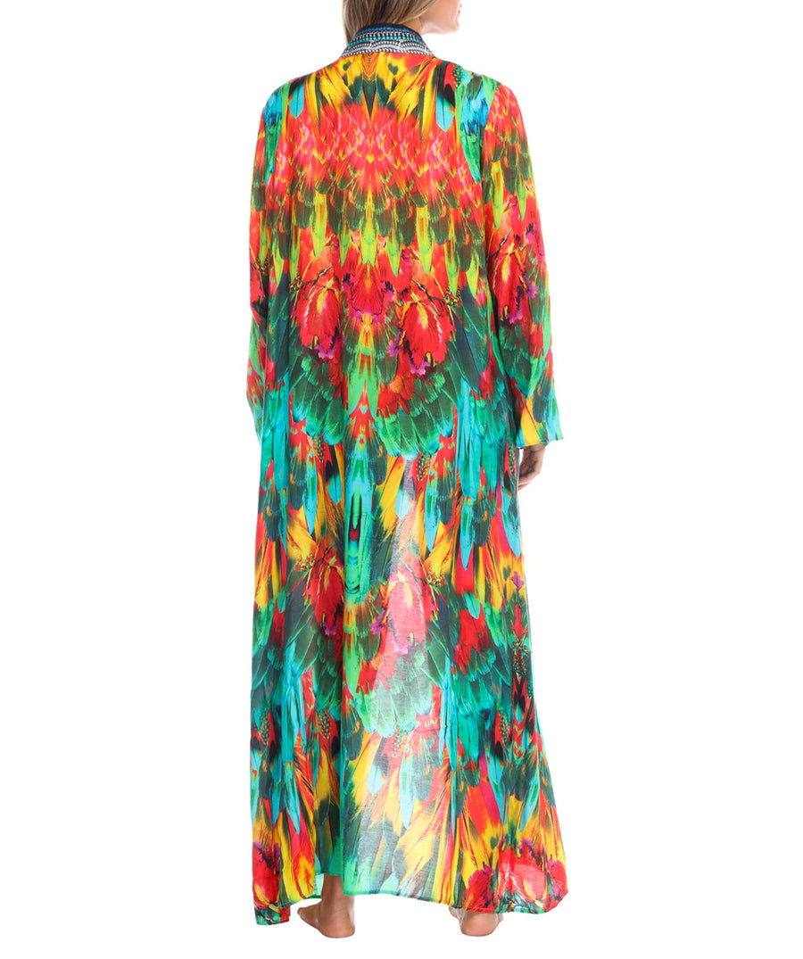 LA MODA  Macaw Wild Kimono Cover Up 22009 LC