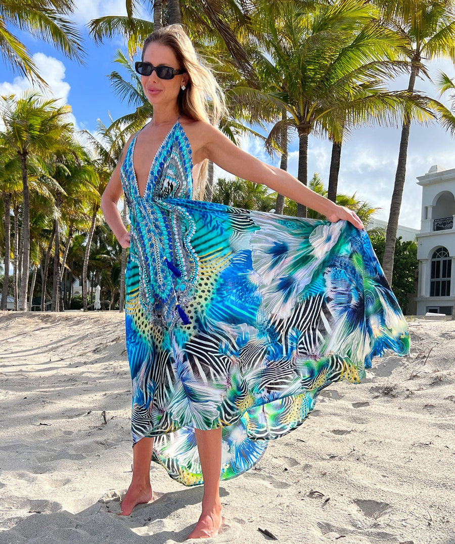 LA MODA  Pretty Wild Maxi Dress 22010 MXD