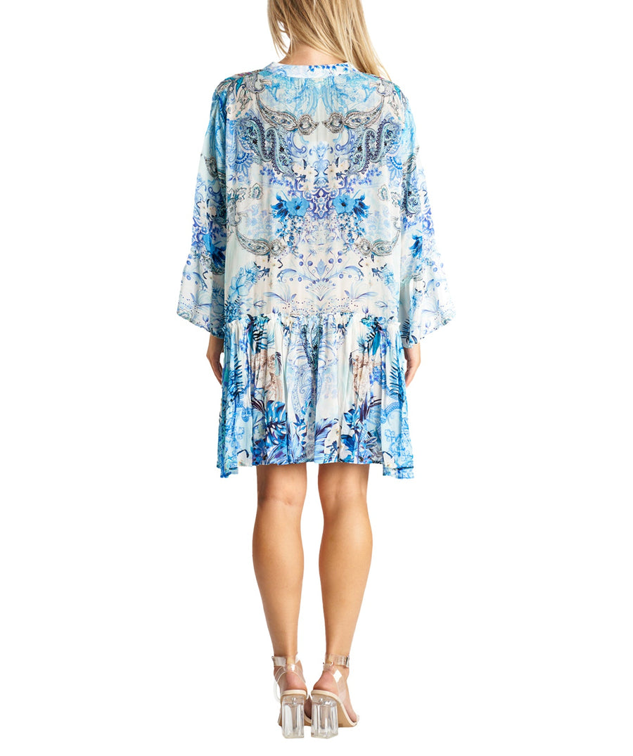 LA MODA Ocean Mid Length Dress 24004 SM