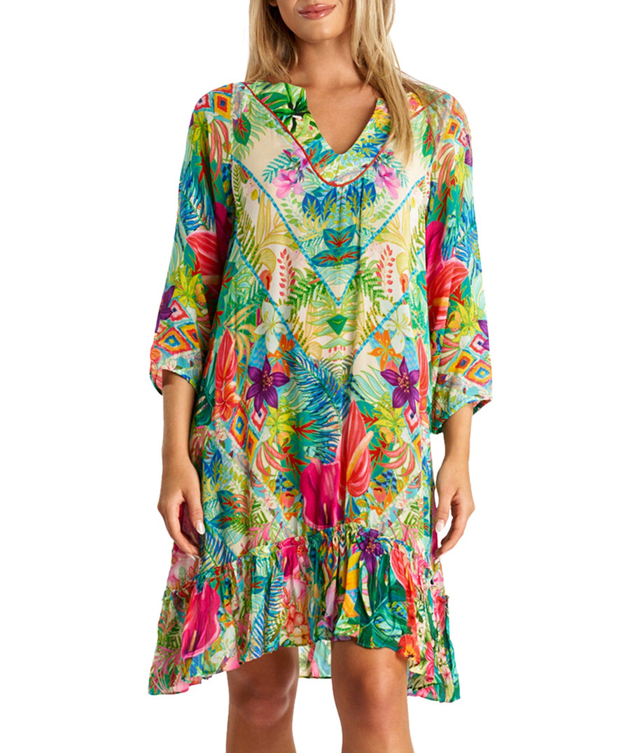 LA MODA Tropics Mid Length Dress 24008 MD