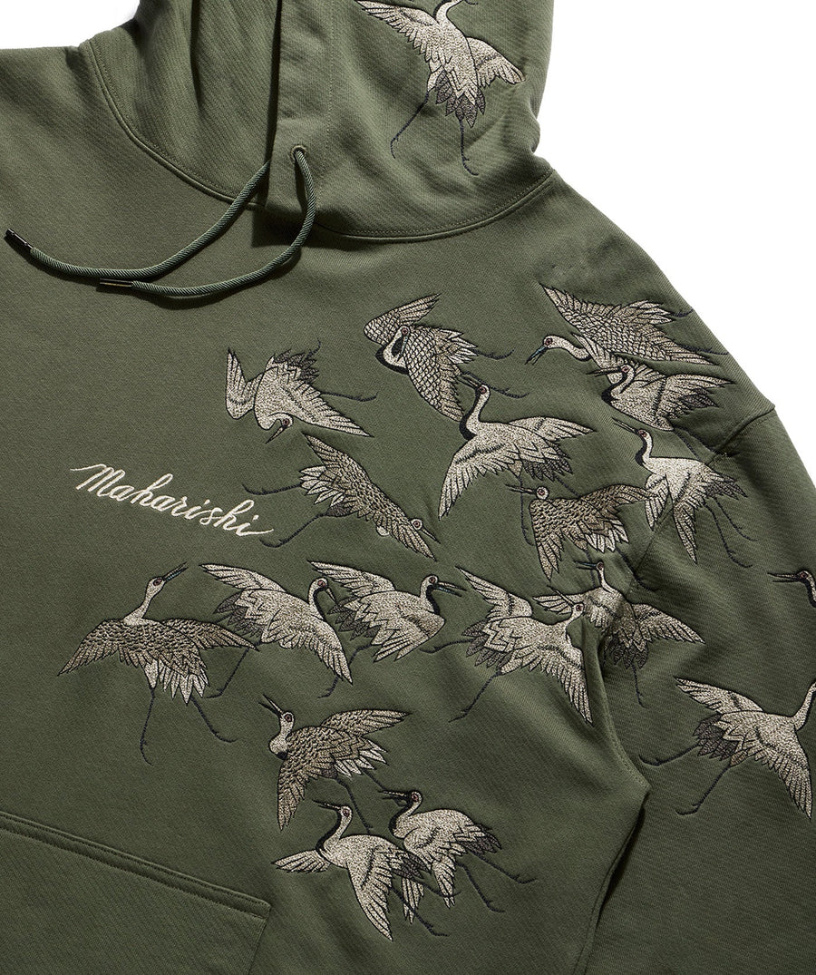 MAHARISHI Peace Cranes Hooded Sweater 350MH4506