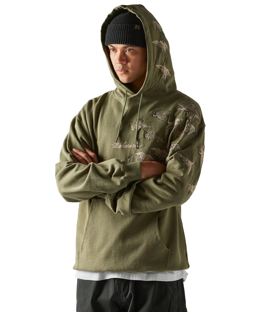 MAHARISHI Peace Cranes Hooded Sweater 350MH4506