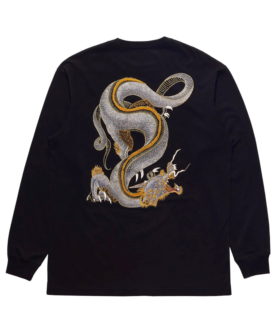 MAHARISHI  Thai Dragon Tour Long Sleeve T-Shirt 302MH4214