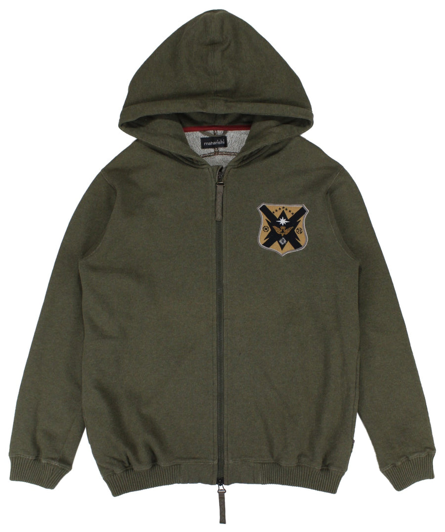 MAHARISHI  Curved Hooded Sweat 350MH3913