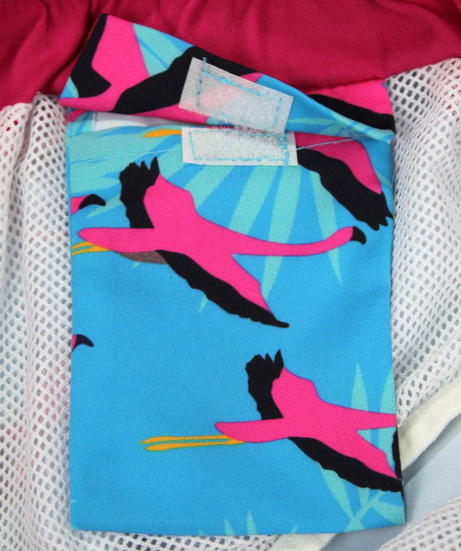 PIER ST BARTH  Flamingo Pier Swim Shorts PIER-FLAMINGO