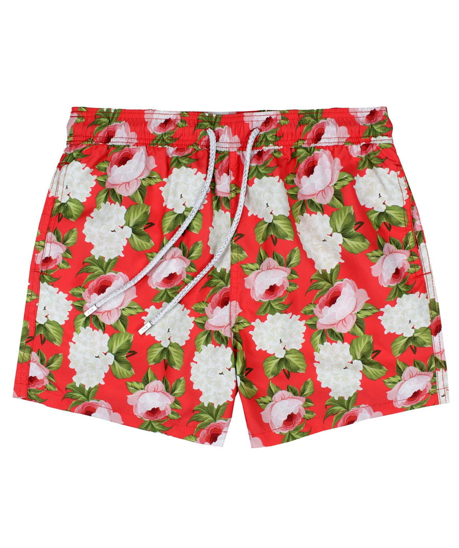 PIER ST BARTH  Peony Pier Swim Shorts PIER-PEONY