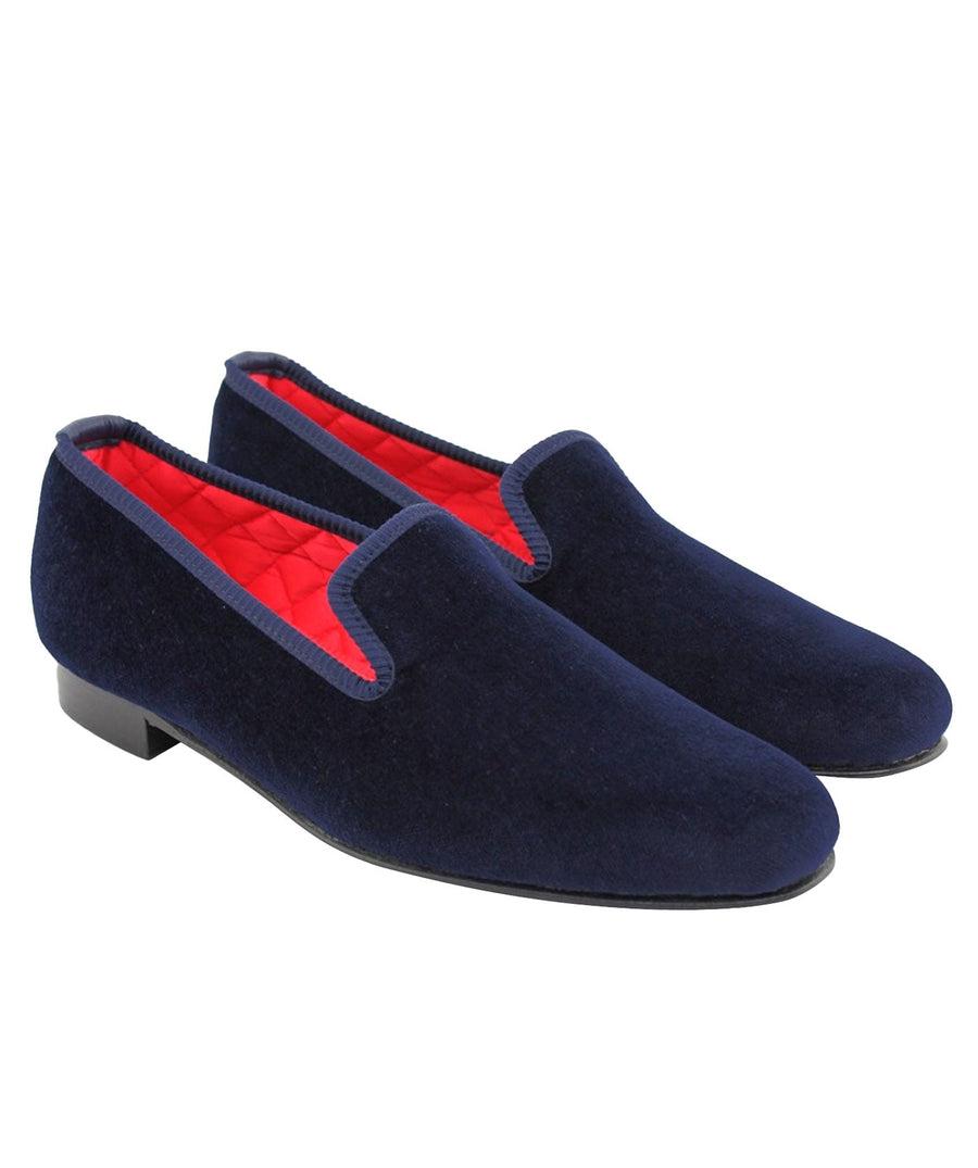 MATTHEW COOKSON  Classic Velvet Slippers 120MTWPLN