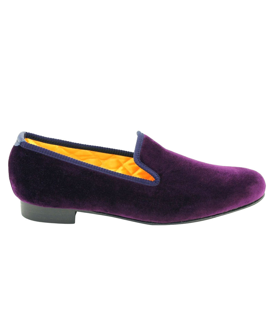 MATTHEW COOKSON  Classic Velvet Slippers 120MTWPLN