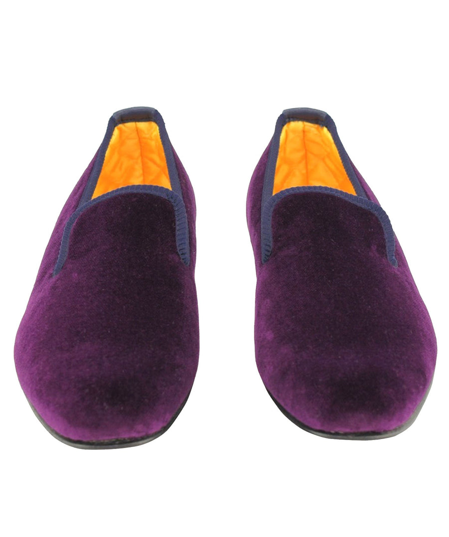 MATTHEW COOKSON  Classic Velvet Slippers 120MTWPLN