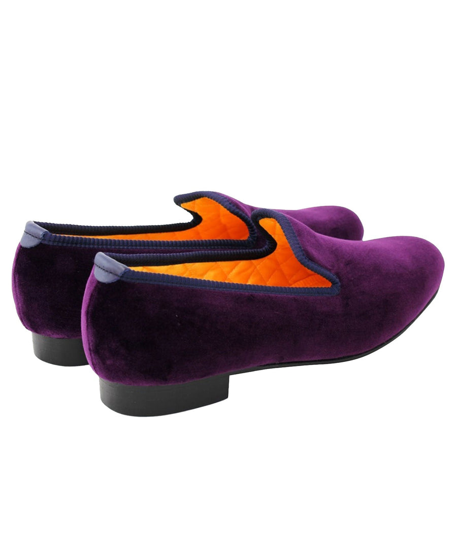 MATTHEW COOKSON  Classic Velvet Slippers 120MTWPLN