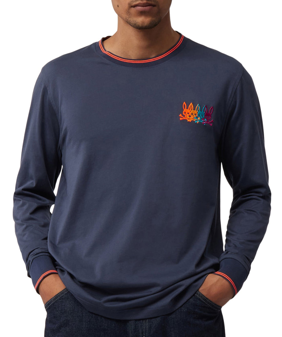 PSYCHO BUNNY  Lafayette Long Sleeve Tee B6T965U1PC