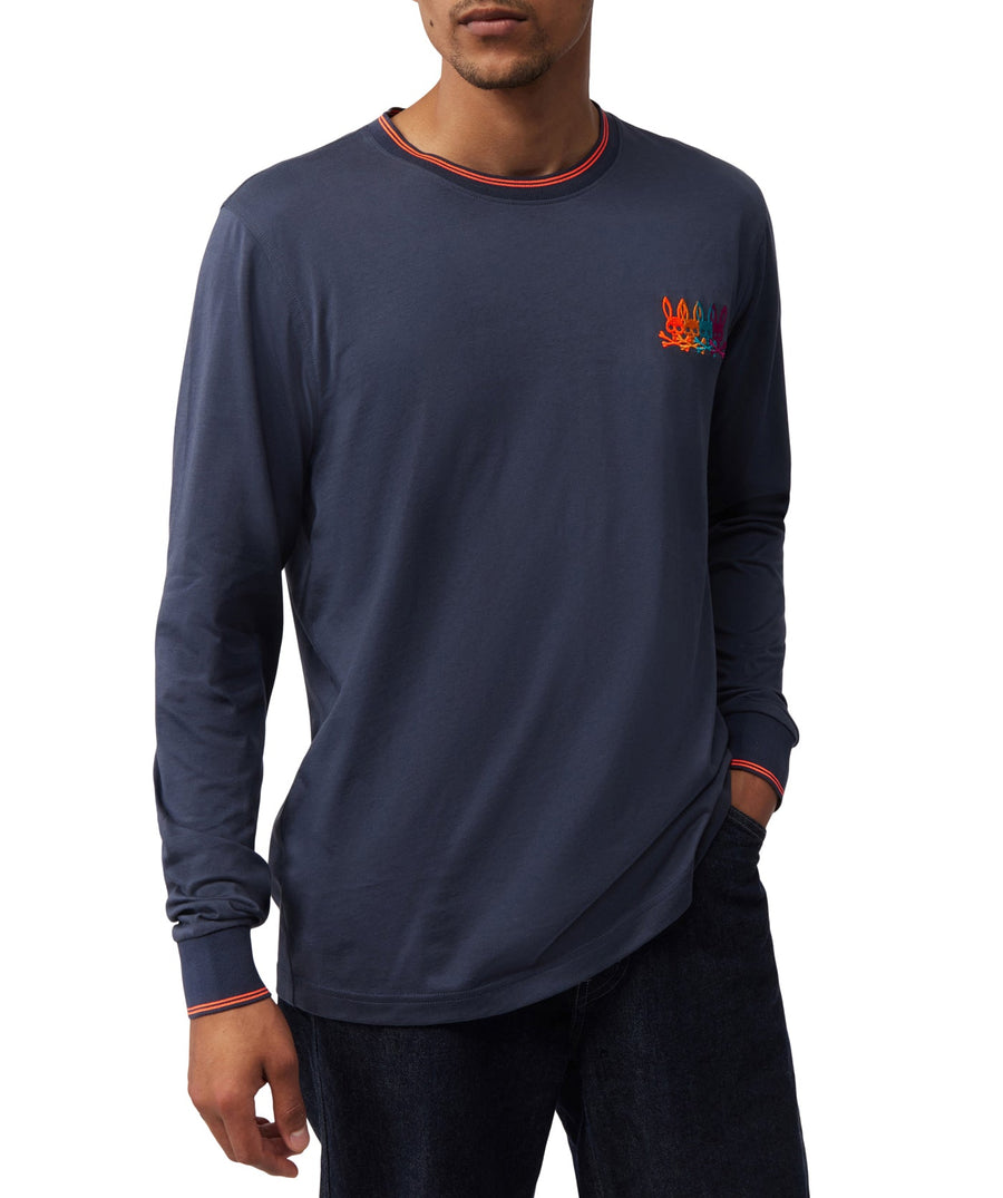 PSYCHO BUNNY  Lafayette Long Sleeve Tee B6T965U1PC
