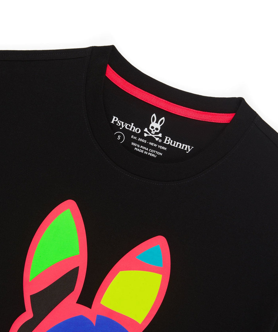 PSYCHO BUNNY  Hilsboro Multi Color Bunny T-Shirt B6U112W1PC