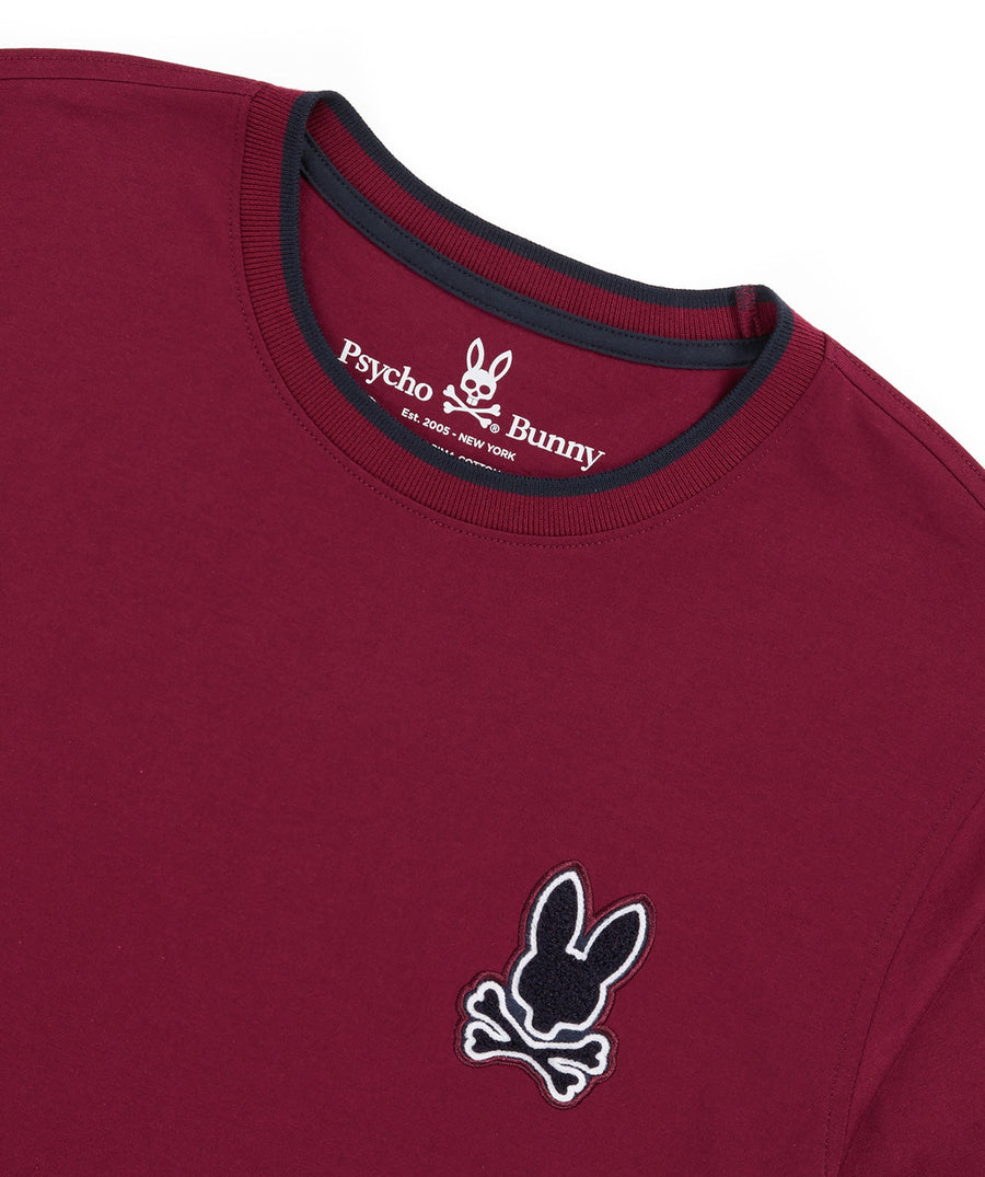 PSYCHO BUNNY  Chenille Patch T-Shirt B6U897U1PC