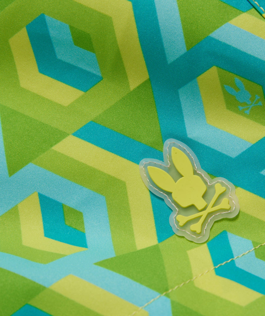 PSYCHO BUNNY Apple Valley Printed Swim Shorts B6W631A2PO