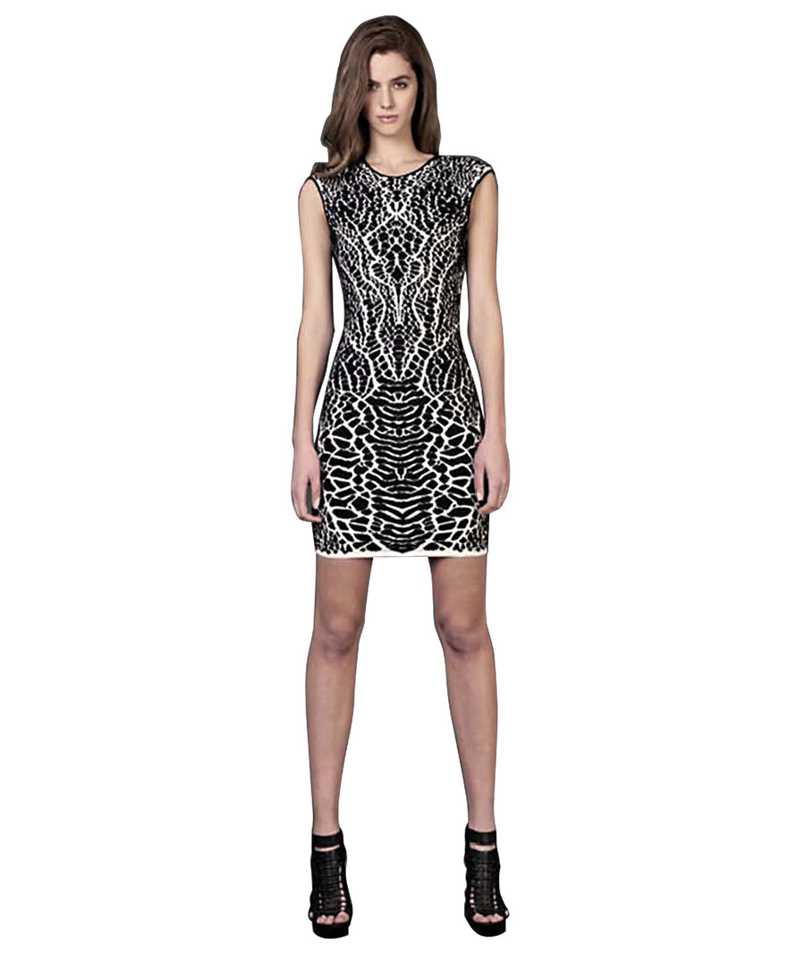 RVN  Alligator 3D Jacquard Mini Dress RVN13FWKD21