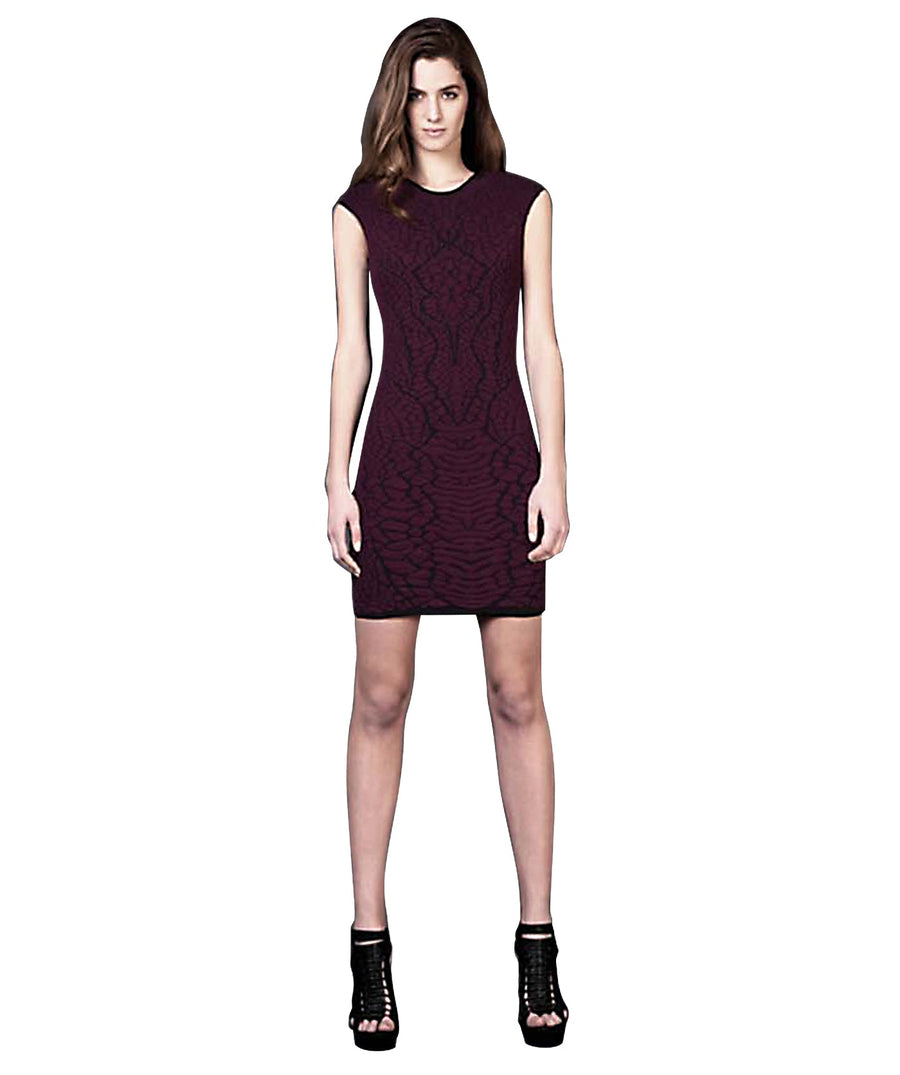 RVN  Alligator 3D Jacquard Mini Dress RVN13FWKD21