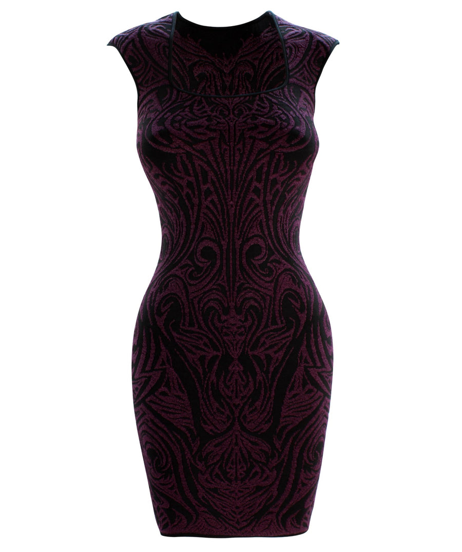 RVN  Phoenix Embroidered Jacquard Dress 204RVNKD31