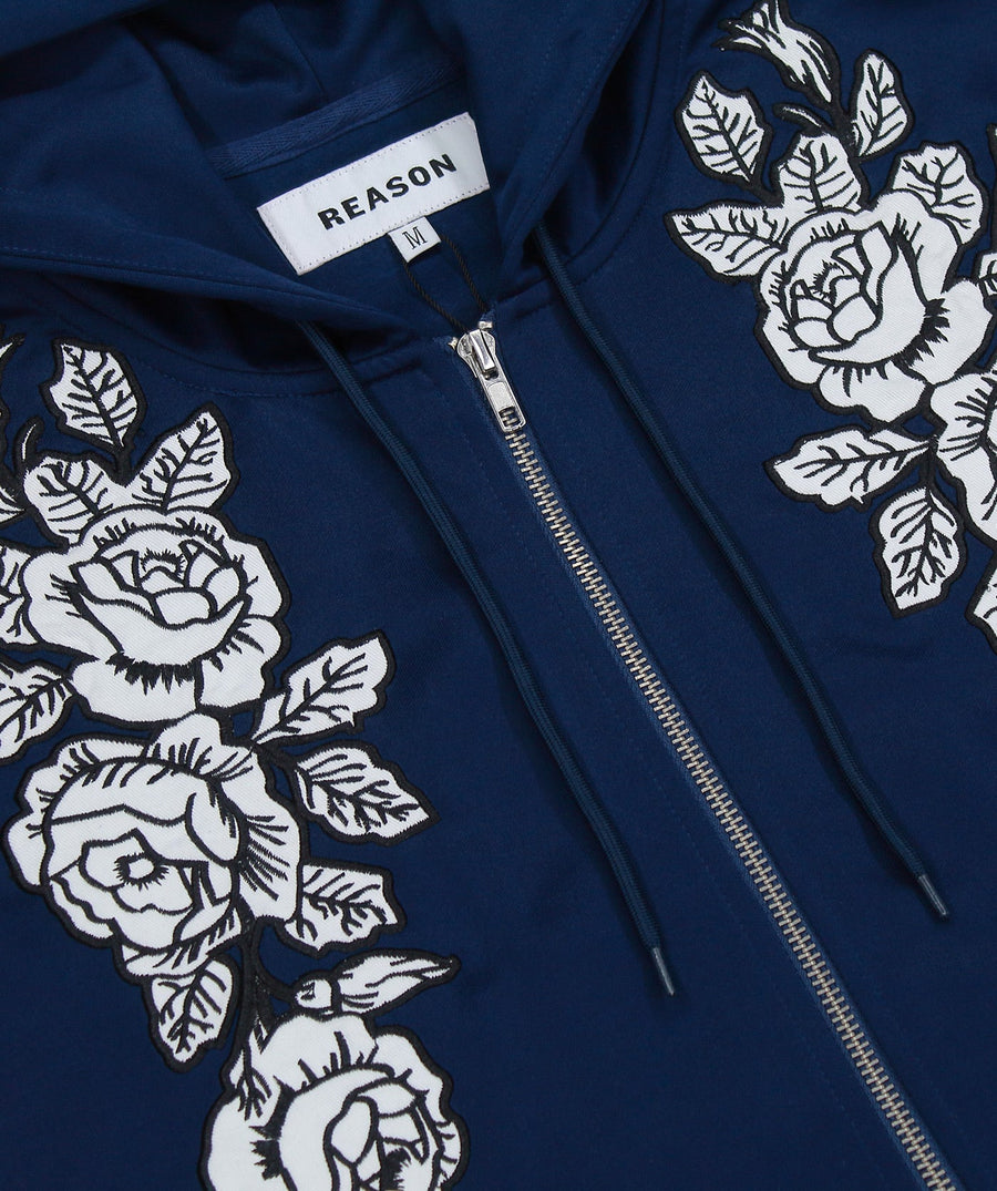 REASON CLOTHING Roses Track Hoodie K1-82-03