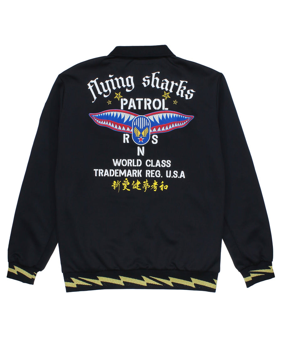 REASON CLOTHING Flying Sharks Track Jacket F9-56
