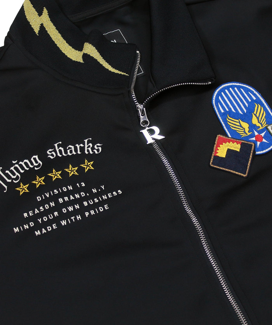 REASON CLOTHING Flying Sharks Track Jacket F9-56