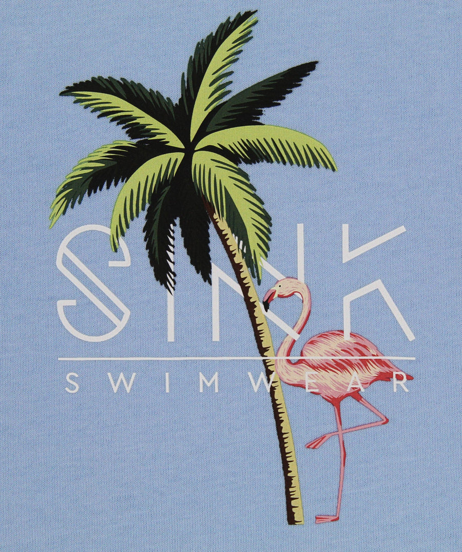 SINK  Pink Palm T-Shirt SINKT10008