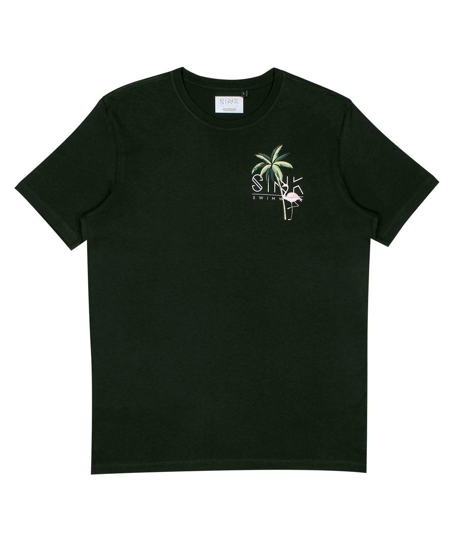 SINK  Pink Palm T-Shirt SINKT10008