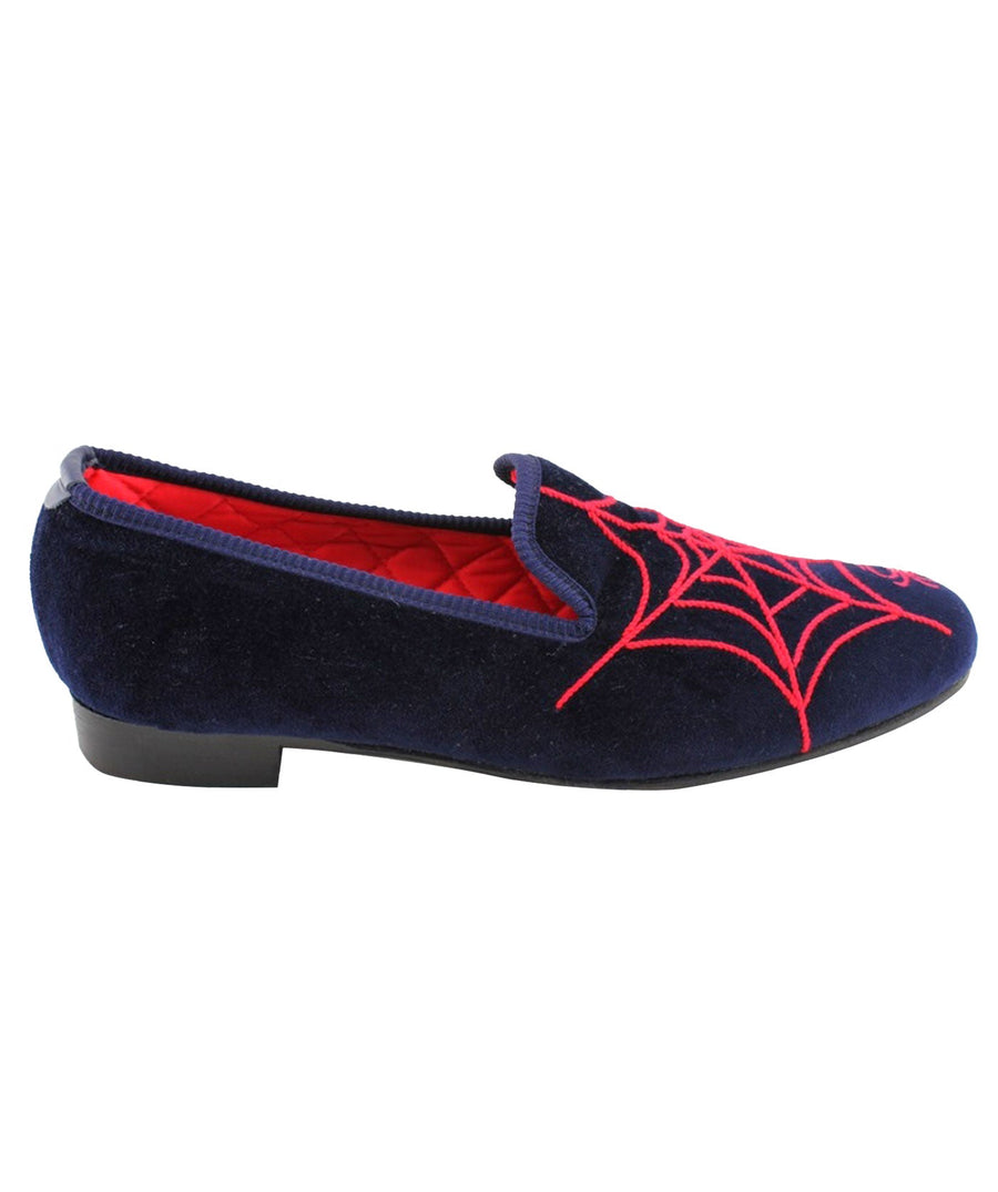 MATTHEW COOKSON  Spider Web Velvet Slippers 120MTWSPIDERWEB