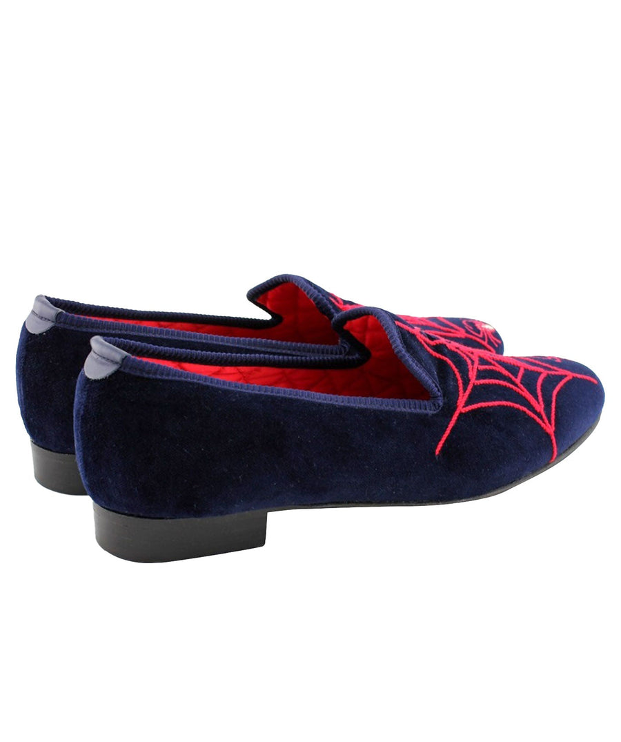 MATTHEW COOKSON  Spider Web Velvet Slippers 120MTWSPIDERWEB