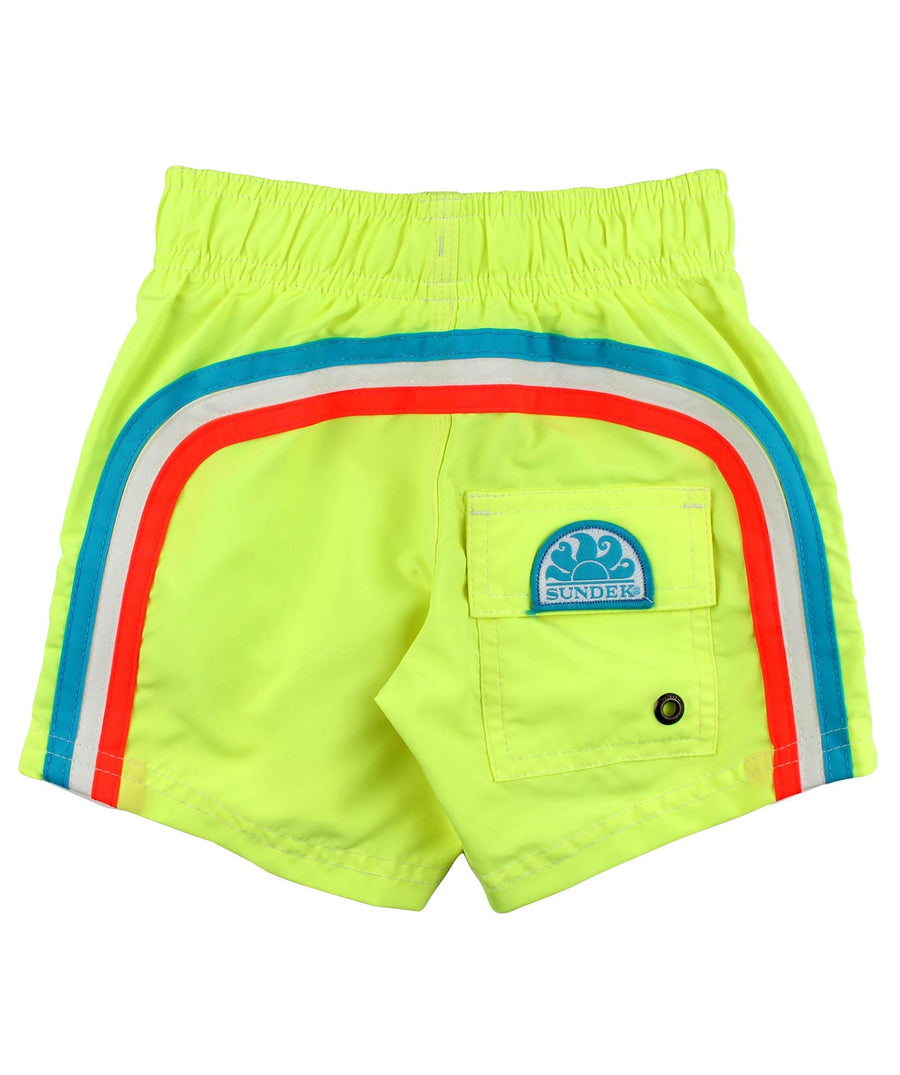 SUNDEK  Boy's 9.5" Elastic Waist Swim Shorts B504BDTA100