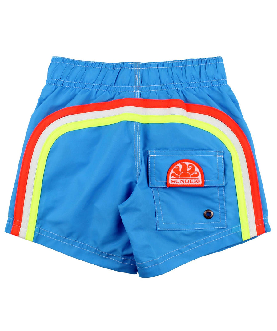 SUNDEK  Boy's 9.5" Elastic Waist Swim Shorts B504BDTA100