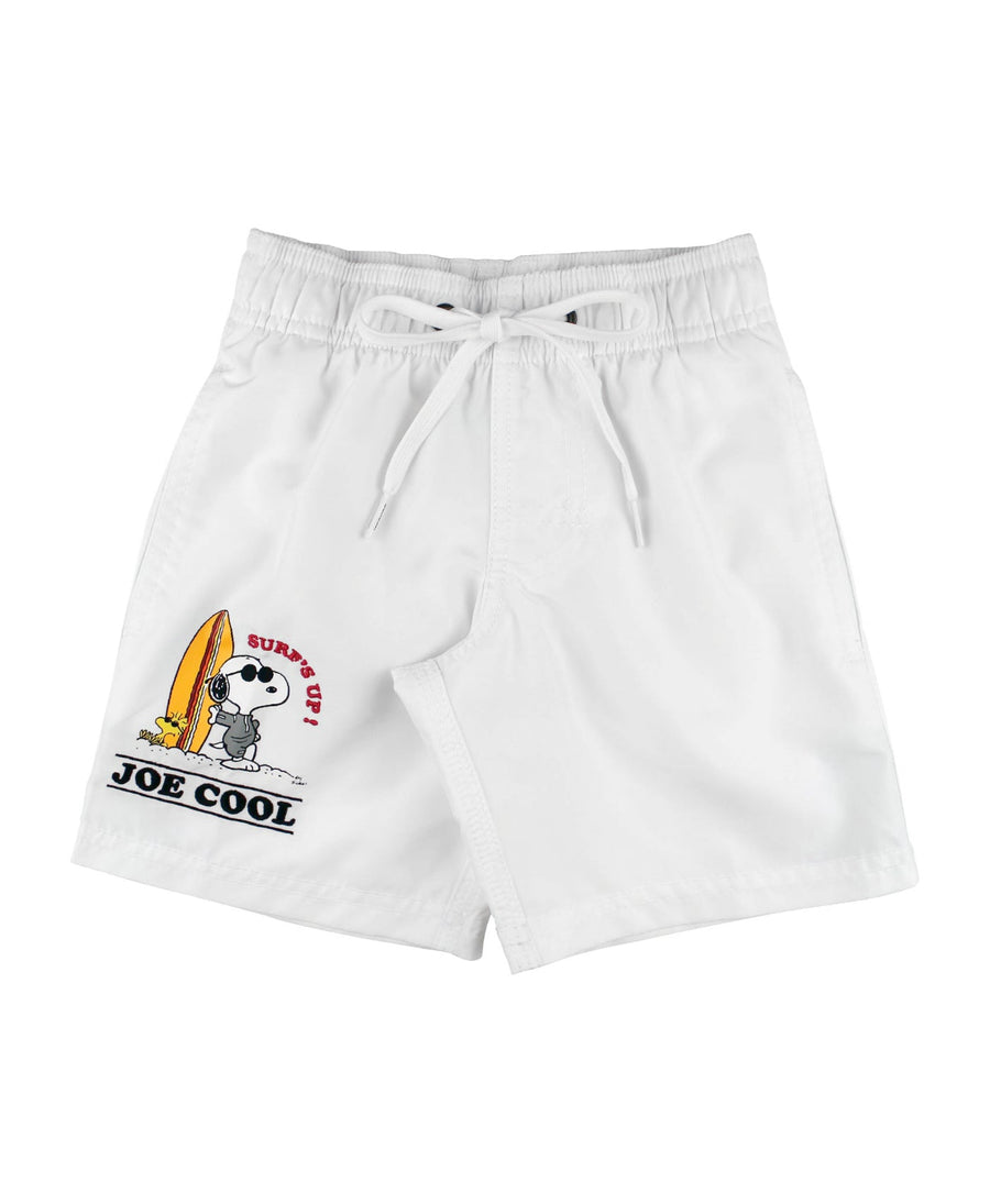 SUNDEK  Boy's 12" Elastic Waist Snoopy Swim Shorts B505BDP02SN