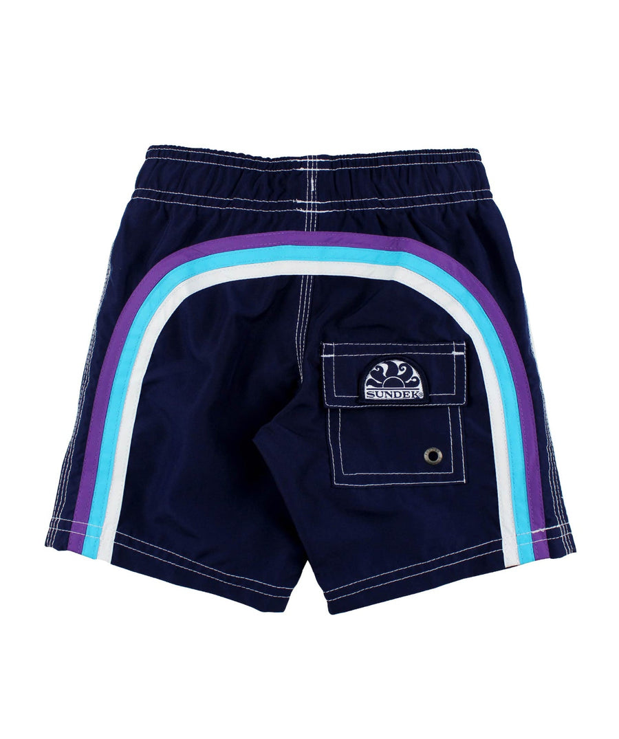 SUNDEK  Boy's 12" Elastic Waist Snoopy Swim Shorts B505BDP02SN