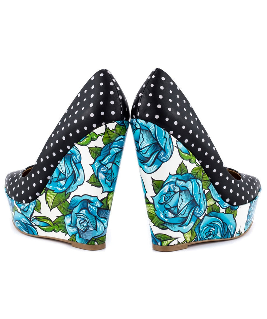 TAYLOR SAYS  Bonafide Floral Wedges 100TLRBONAFIDE