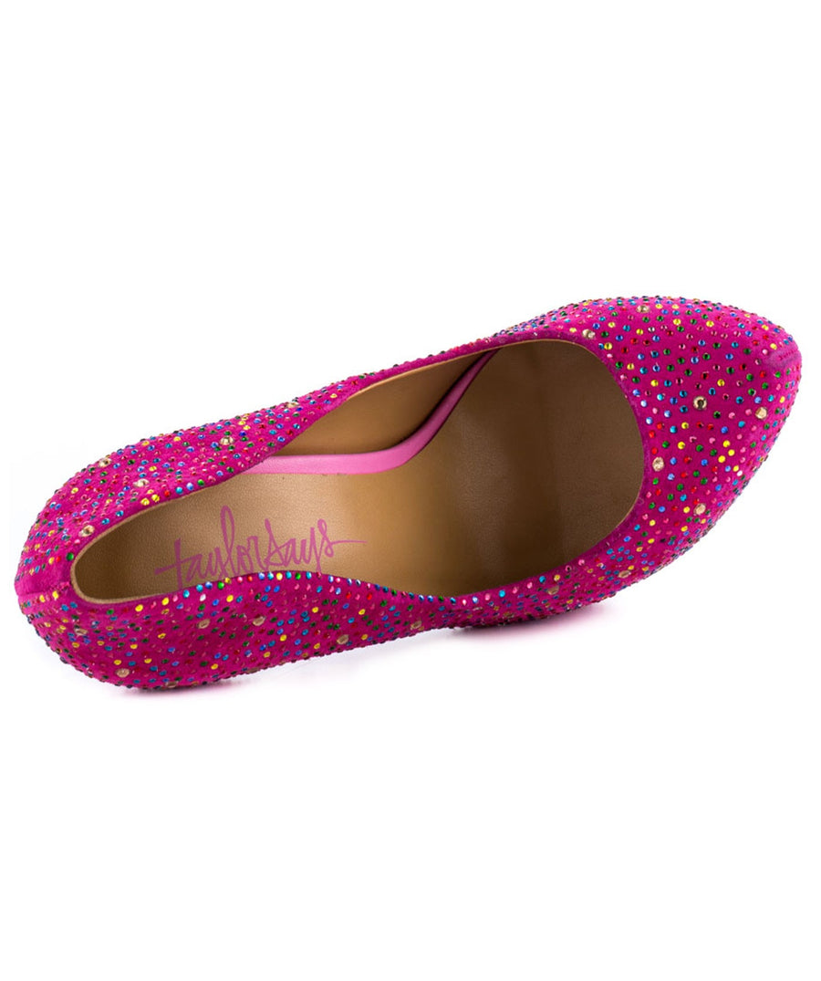 TAYLOR SAYS  Pink Lady Crystal Platforms 100TLRPINKLADY