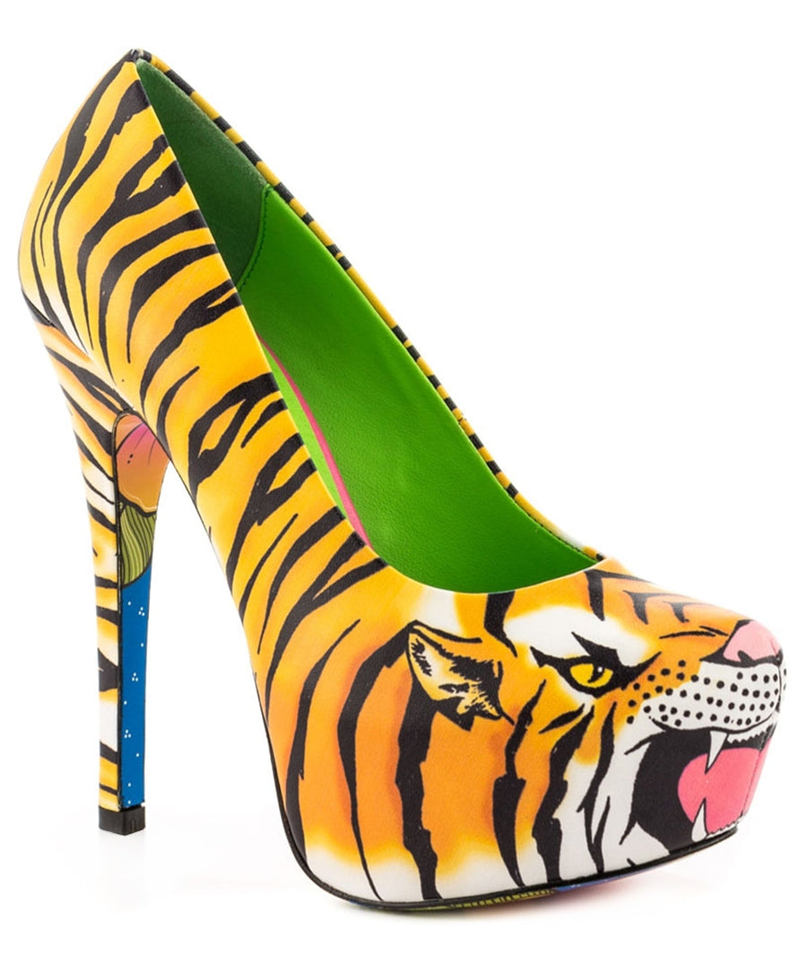 TAYLOR SAYS  Tigres Fierce Leather Platforms 100TLRTIGRES