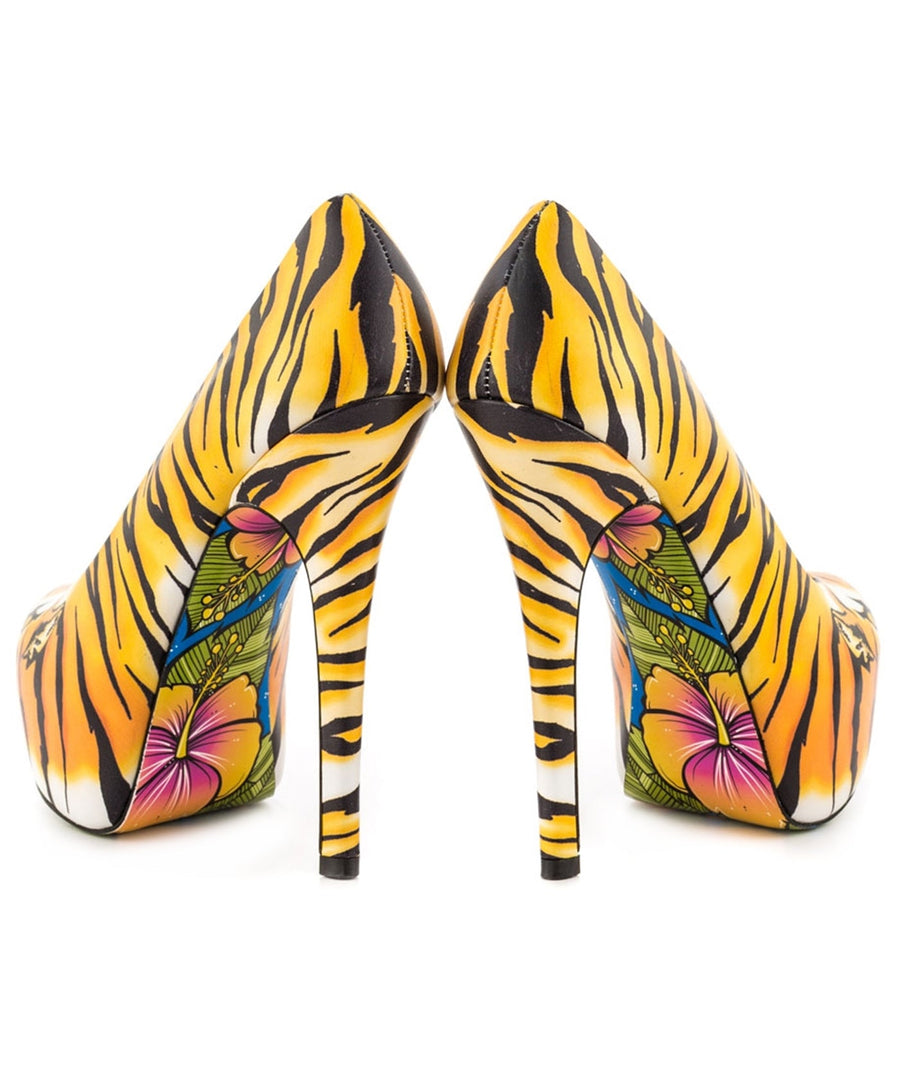 TAYLOR SAYS  Tigres Fierce Leather Platforms 100TLRTIGRES