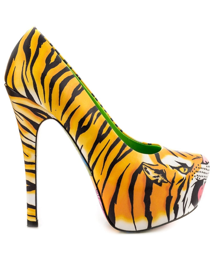 TAYLOR SAYS  Tigres Fierce Leather Platforms 100TLRTIGRES