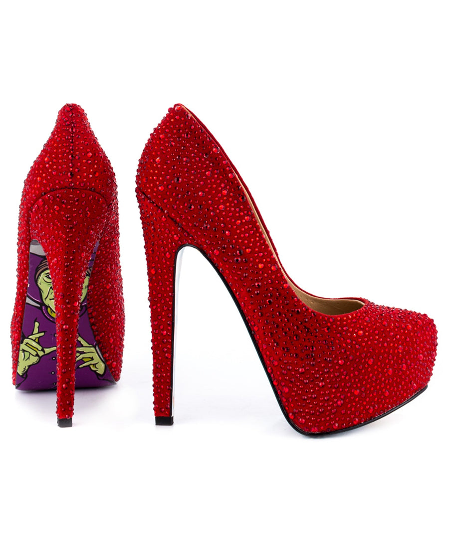 TAYLOR SAYS  Topeka Rhinestone Suede Platforms 100TLRTOPEKA