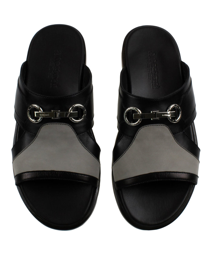 A. TESTONI  Classic Calf and Napa Leather Sandals 125AT10S1490